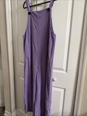 Amazon Lavender Pinafore Maxi Dress